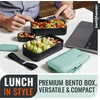 image:imageBentoheaven Bento Box Adult Stackable Lunch Box 40 oz Steel My HeartBillie Green