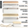 image:imageBentoheaven Bento Box Adult Stackable Lunch Box 40 oz Steel My HeartBright Light
