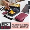 image:imageBentoheaven Bento Box Adult Stackable Lunch Box 40 oz Steel My HeartVery Berry