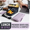 image:imageBentoheaven Bento Box Adult Stackable Lunch Box 40 oz Steel My HeartViolet Me Go