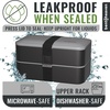 image:imageBentoheaven Bento Box Adult Stackable Lunch Box 40 oz Steel My HeartWhispering Gray