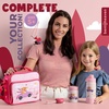 image:imageBentoheaven Bento Lunch Bag for Kids Large Insulated Tote GrayCoral Pink