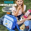 image:imageBentoheaven Bento Lunch Bag for Kids Large Insulated Tote GrayOcean Blue