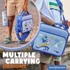 image:imageBentoheaven Bento Lunch Bag for Kids Large Insulated Tote GrayOcean Blue