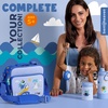 image:imageBentoheaven Bento Lunch Bag for Kids Large Insulated Tote GrayOcean Blue