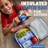 image:imageBentoheaven Bento Lunch Bag for Kids Large Insulated Tote GrayOcean Blue
