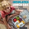 image:imageBentoheaven Bento Lunch Bag for Kids Large Insulated Tote GrayOrange Gray