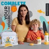 image:imageBentoheaven Bento Lunch Bag for Kids Large Insulated Tote GrayOrange Gray
