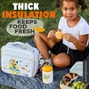 image:imageBentoheaven Bento Lunch Bag for Kids Large Insulated Tote GrayOrange Gray