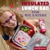 image:imageBentoheaven Bento Lunch Bag for Kids Large Insulated Tote GrayRose Pink