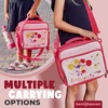 image:imageBentoheaven Bento Lunch Bag for Kids Large Insulated Tote GrayRose Pink