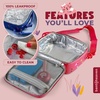 image:imageBentoheaven Bento Lunch Bag for Kids Large Insulated Tote GrayRose Pink