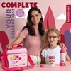 image:imageBentoheaven Bento Lunch Bag for Kids Large Insulated Tote GrayRose Pink