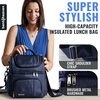 image:imageBentoheaven Cooler Lunch Bag for Men amp Women 15L for Work GrayBlue
