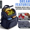 image:imageBentoheaven Cooler Lunch Bag for Men amp Women 15L for Work GrayBlue