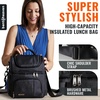 image:imageBentoheaven Cooler Lunch Bag for Men amp Women 15L for Work GrayDark Gray