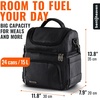image:imageBentoheaven Cooler Lunch Bag for Men amp Women 15L for Work GrayDark Gray