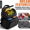 image:imageBentoheaven Cooler Lunch Bag for Men amp Women 15L for Work GrayDark Gray