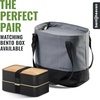 image:imageBentoheaven Insulated Lunch Bag for Work Women amp Men Cooler Tote BlueGray