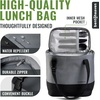 image:imageBentoheaven Insulated Lunch Bag for Work Women amp Men Cooler Tote BlueGray