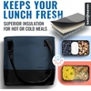 image:imageBentoheaven Insulated Lunch Bag for Work Women amp Men Cooler Tote BlueMidnight Blue