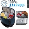 image:imageBentoheaven Insulated Lunch Bag for Work Women amp Men Cooler Tote BlueMidnight Blue