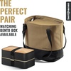 image:imageBentoheaven Insulated Lunch Bag for Work Women amp Men Cooler Tote BlueSahara Sand