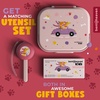 image:imageBentoheaven Kids Bento Lunch Box 3 Compartments 30 oz Coral PinkCoral Pink