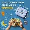 image:imageBentoheaven Kids Bento Lunch Box 3 Compartments 30 oz Coral PinkOcean Blue