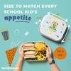 image:imageBentoheaven Kids Bento Lunch Box 3 Compartments 30 oz Coral PinkOrange Gray