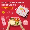 image:imageBentoheaven Kids Bento Lunch Box 3 Compartments 30 oz Coral PinkRose Pink