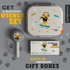 image:imageBentoheaven Kids Bento Lunch Box 3 Compartments 30 oz Coral PinkSand Gray