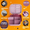 image:imageBentoheaven Kids Bento Lunch Box 3 Compartments 30 oz Ice BlueCoral Pink