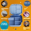 image:imageBentoheaven Kids Bento Lunch Box 3 Compartments 30 oz Ice BlueIce Blue