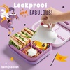 image:imageBentoheaven Kids Bento Lunch Box 3 Compartments 30 oz Ice BlueMauve