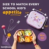 image:imageBentoheaven Kids Bento Lunch Box 3 Compartments 30 oz Ice BlueMauve