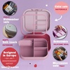 image:imageBentoheaven Kids Bento Lunch Box 3 Compartments 30 oz Ice BlueRose Pink