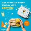 image:imageBentoheaven Kids Bento Lunch Box 3 Compartments 30 oz Ice BlueSand Gray