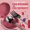 image:imageBentoheaven Kids Utensils Set with Case Reusable Fork amp Spoon DachshundCoral Pink