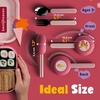 image:imageBentoheaven Kids Utensils Set with Case Reusable Fork amp Spoon DachshundCoral Pink
