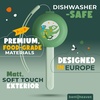 image:imageBentoheaven Kids Utensils Set with Case Reusable Fork amp Spoon DachshundGreen
