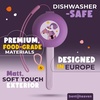 image:imageBentoheaven Kids Utensils Set with Case Reusable Fork amp Spoon DachshundMauve