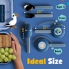 image:imageBentoheaven Kids Utensils Set with Case Reusable Fork amp Spoon DachshundOcean Blue