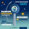 image:imageBentoheaven Kids Utensils Set with Case Reusable Fork amp Spoon DachshundOcean Blue