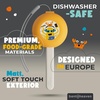 image:imageBentoheaven Kids Utensils Set with Case Reusable Fork amp Spoon DachshundOrange Gray