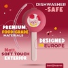 image:imageBentoheaven Kids Utensils Set with Case Reusable Fork amp Spoon DachshundRose Pink