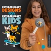 image:imageBentoheaven Kids Utensils Set with Case Reusable Fork amp Spoon DachshundSand Gray