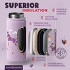 image:imageBentoheaven Kids Water Bottle Stainless Steel for Boys amp Girls OrangeMauve