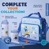 image:imageBentoheaven Kids Water Bottle Stainless Steel for Boys amp Girls OrangeOcean Blue