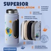 image:imageBentoheaven Kids Water Bottle Stainless Steel for Boys amp Girls OrangeOcean Blue